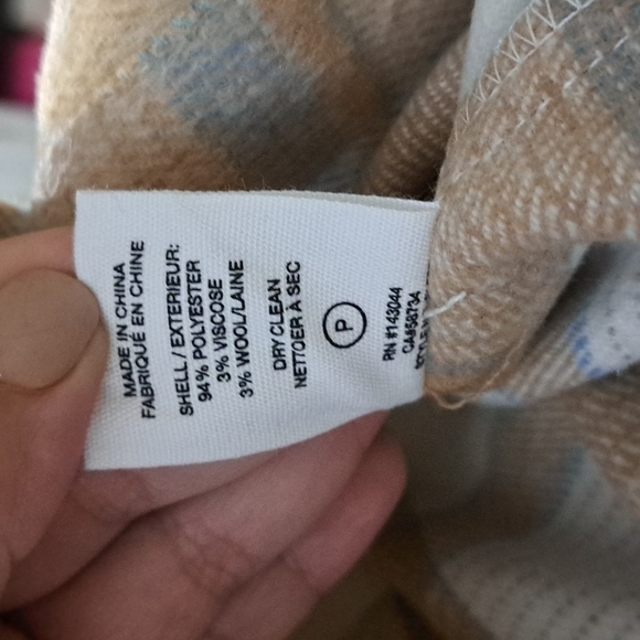 NWT AVEC LES FILES PLAID FLANNEL  SHACKET SIZE SMALL - Picture 3 of 4